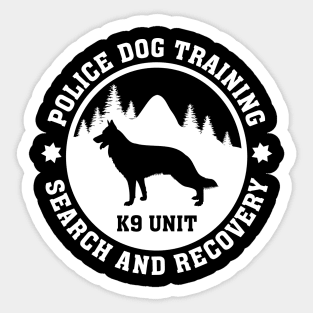 K9 Police Dog Training Sticker